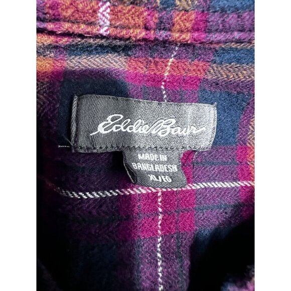 Eddie Bauer plaid button down shirt mens size XL - Picture 3 of 5